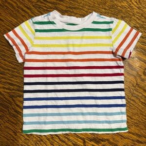 Primary Colorful Rsinbow Striped Kids T-Shirt 3T
